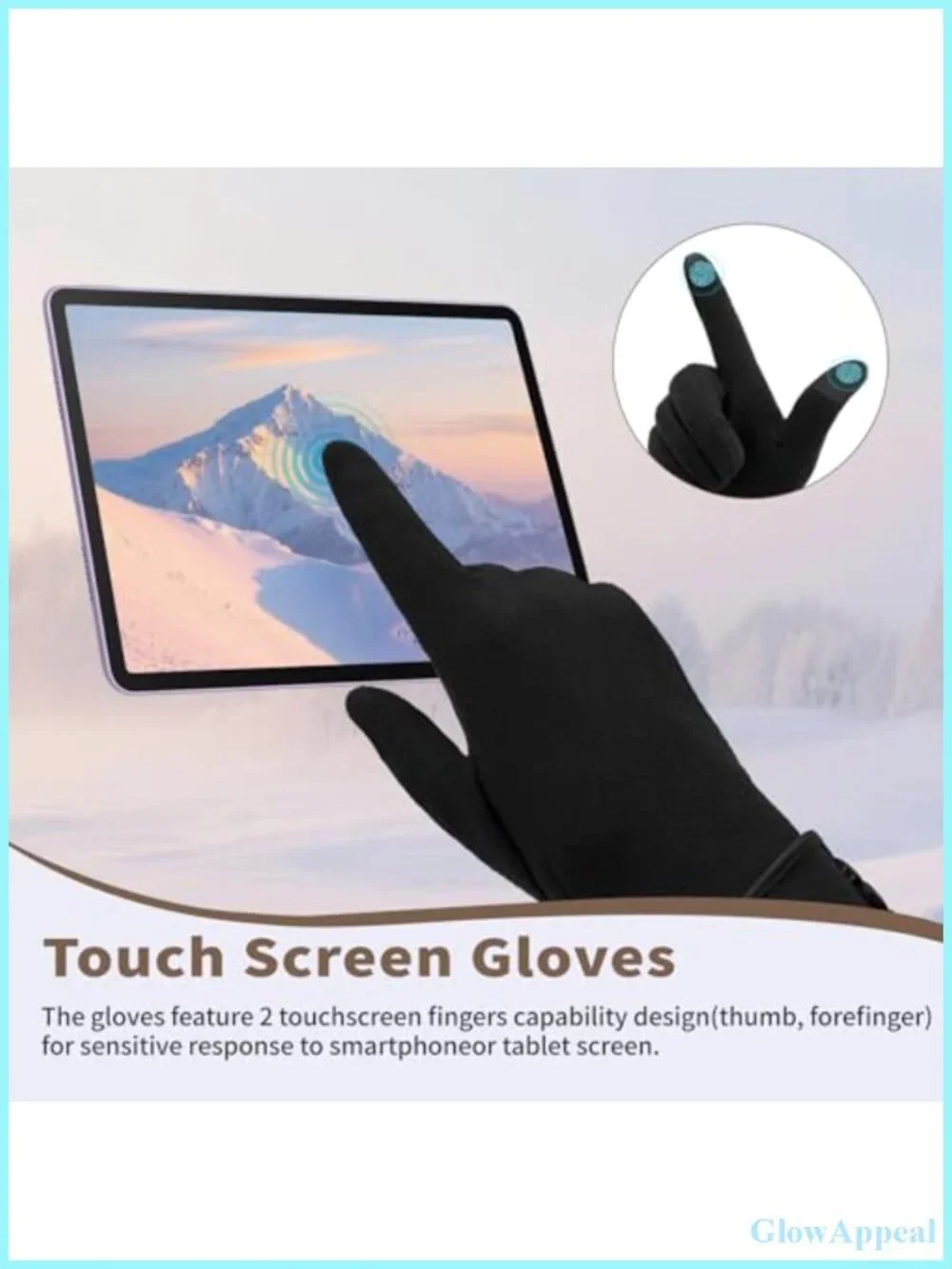 Women's Winter Touch Screen Gloves Fleece Lined Thermal Windproof Snow Gloves